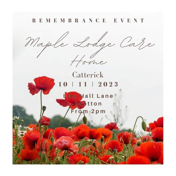 REMEMBRANCE AFTERNOON AT MAPLE LODGE