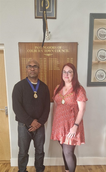 AT OUR ANNUAL MEETING OF COLBURN TOWN COUNCIL ON MONDAY 20TH MAY A NEW MAYOR AND DEPUTY MAYOR WERE ELECTED